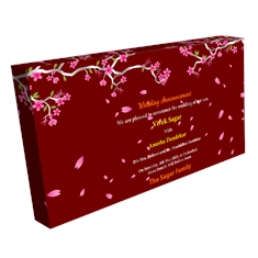 Wedding Announcement Gift Box Premium Silver 4 x 75G Dry Fruits